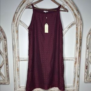 Sophie Max Deep Burgundy Midi Dress